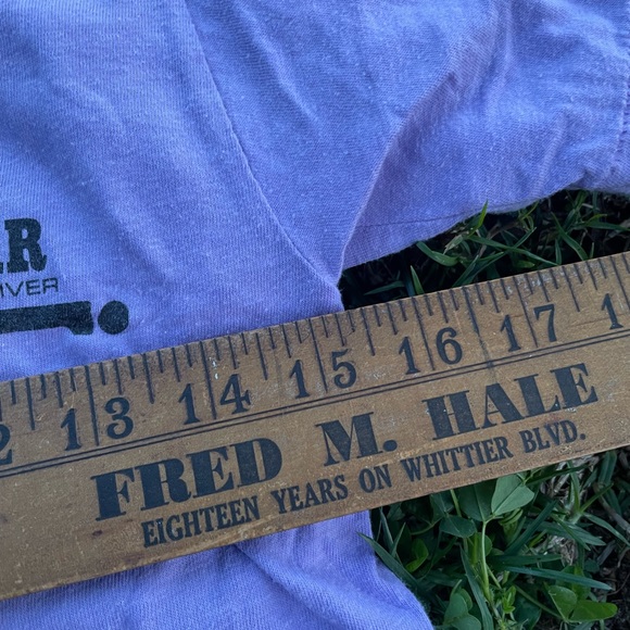 Vintage 80s 90s Humorous Midriff Crop Top Echo Bar Parker Dam Ca Burger King med - Picture 6 of 7